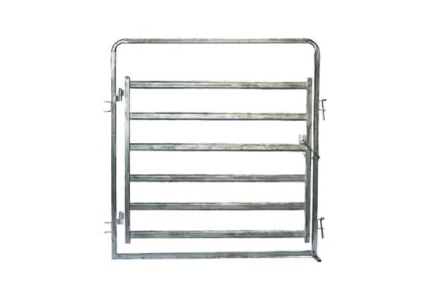 79mm Oval Rail Gate in Frame 2210Hx2100W