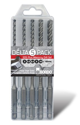 Deltagon SDS-plus set- 5- 5.5- 6.5- 8 & 