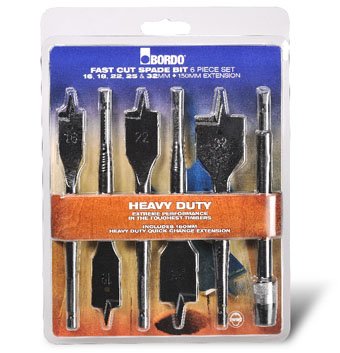 Spade Bit Set: 16- 19- 22- 25- 32mm- Ex