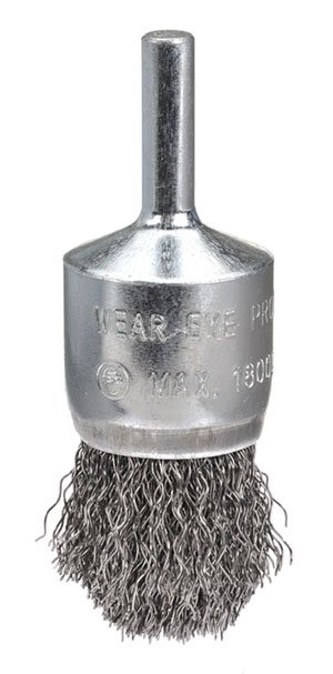 25mm HS Crimped Wire pted End Brush Ste