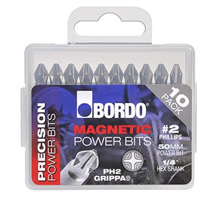 Power Bit-PH2 Grippa 50mm10 Pack