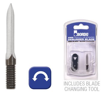 Triangular Scraper Bl. C40 4mm + Blade