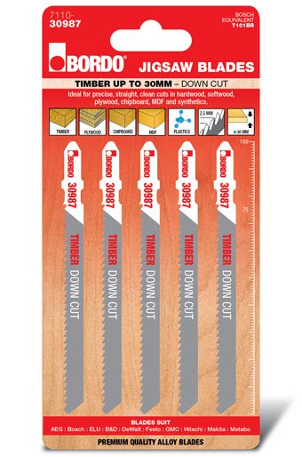 T-Shank Straight- Down 100mm Wood 5 Pk