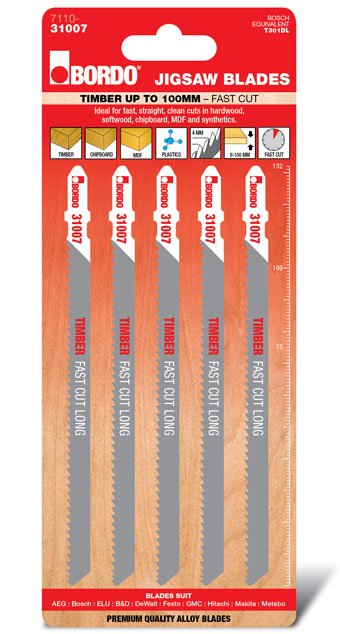 T-Shank Straight 132mm Wood 5 Pk