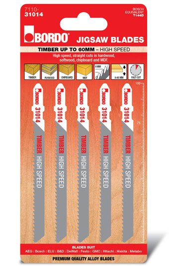 T-Shank Straight 100mm Wood 5 Pk