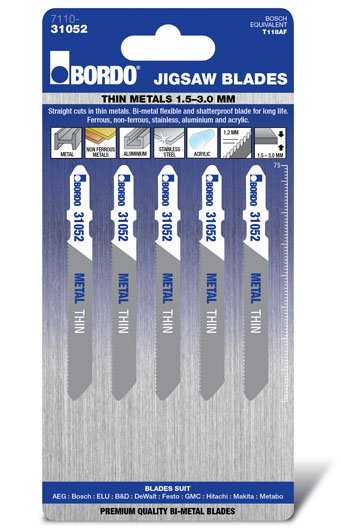 T-Shank Thin Straight Cut 75mm Metal 5 