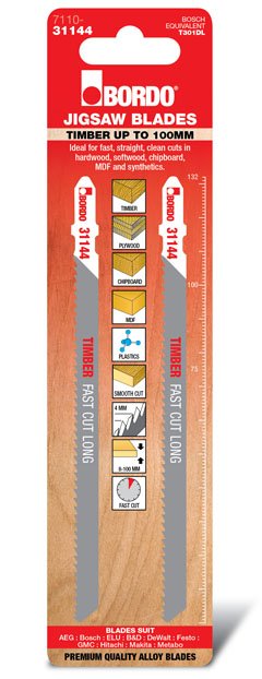 T-Shank Straight 132mm Wood 2 Pk