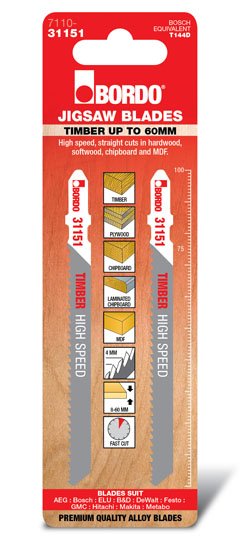 T-Shank Straight 100mm Wood 2 Pk