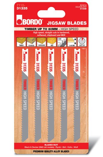 Shnk Straight Cut 100mm Timber 5 Pk