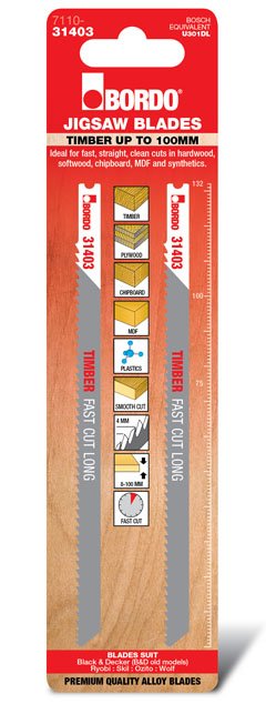 Shnk Straight Cut 132mm Timber 2 Pk