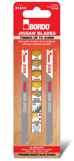 Shnk Straight Cut 100mm Timber 2 Pk