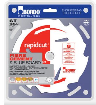 Fibre Cement Saw 184mm (7.1/4?) 6T