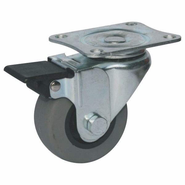50mm Braked Light Duty Urethane