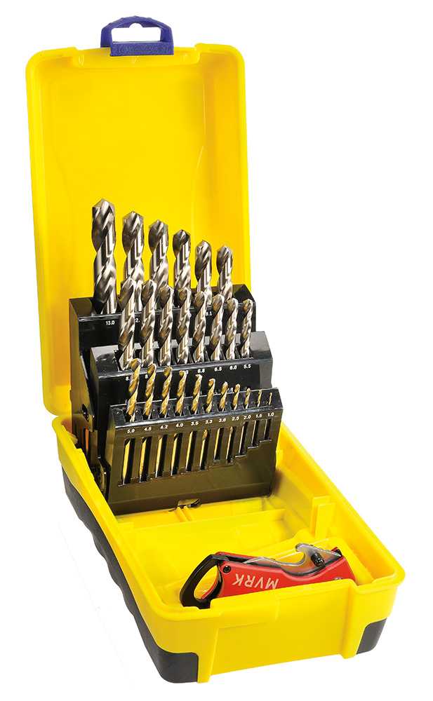 Drill Set-Metric:1.0 - 13.0 x 0.5 Bonus Folding Knife