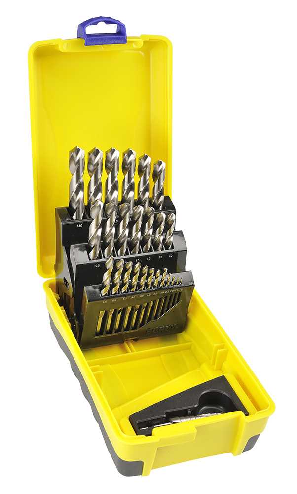 25 Piece Bright HSS Jobber Drill Set in 