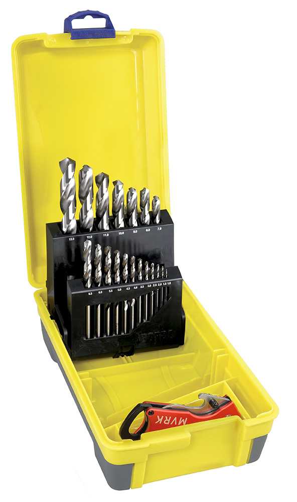 19 Piece Bright HSS Jobber Set 1.0-6.5 x