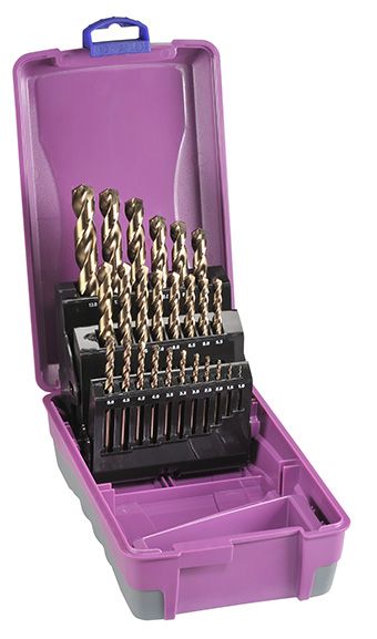1-13mm 25 Pce HSS Cobalt Drill Set ABS C