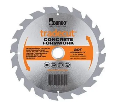 235mm x 20T Concrete Formers Tradecut Bl