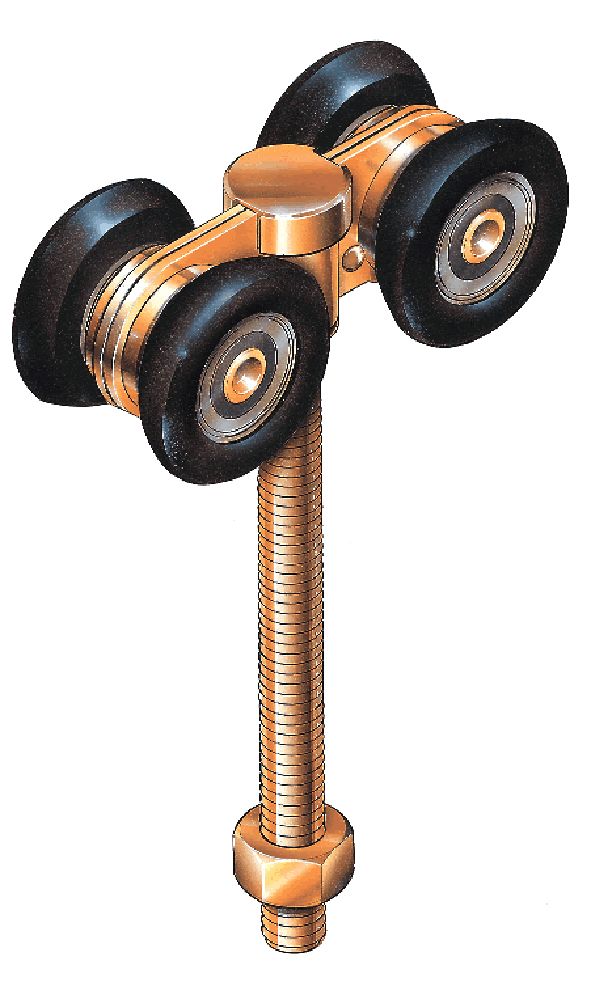 ED14LP Series 200 4 Wheel Nylon Carriage