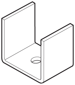 90mm Steel Post Inner Brkt HDG
