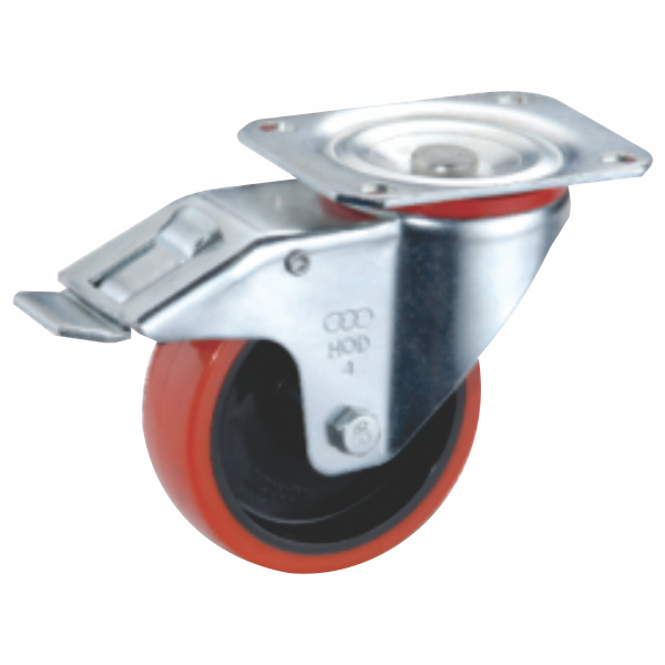 80mm Braked Heavy Duty Urethane
