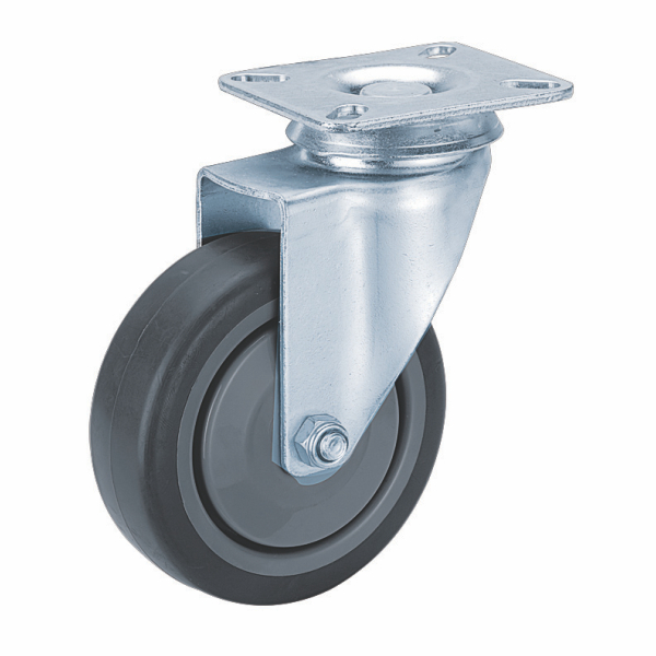 75mm Swivel Light Duty Rubber