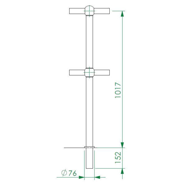 Stanchion - Cored Black