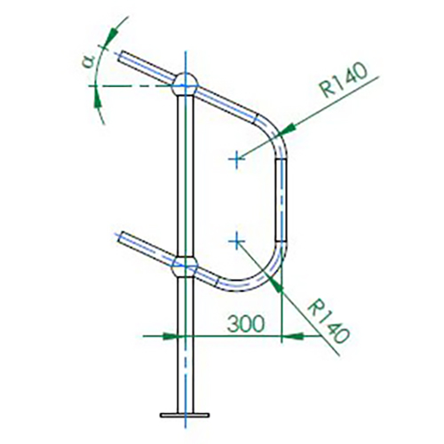 Buy Building Products Handrail Galvanised Mild Steel