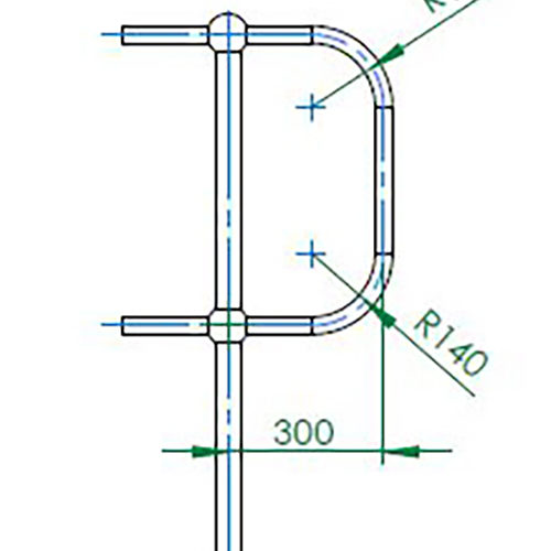 Buy Handrail Handrail Galvanised Mild Steel