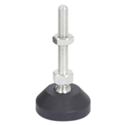 40mm Dia Pad. 400kg Zinc M10 Thread