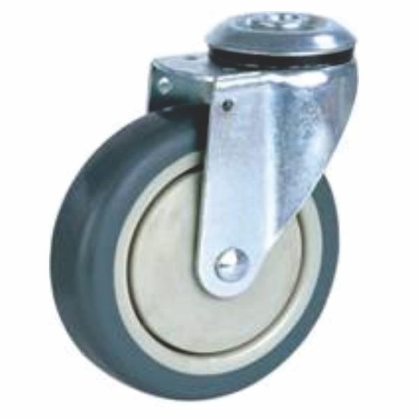 75mm Bolt-On Swivel Heavy Duty Rubber