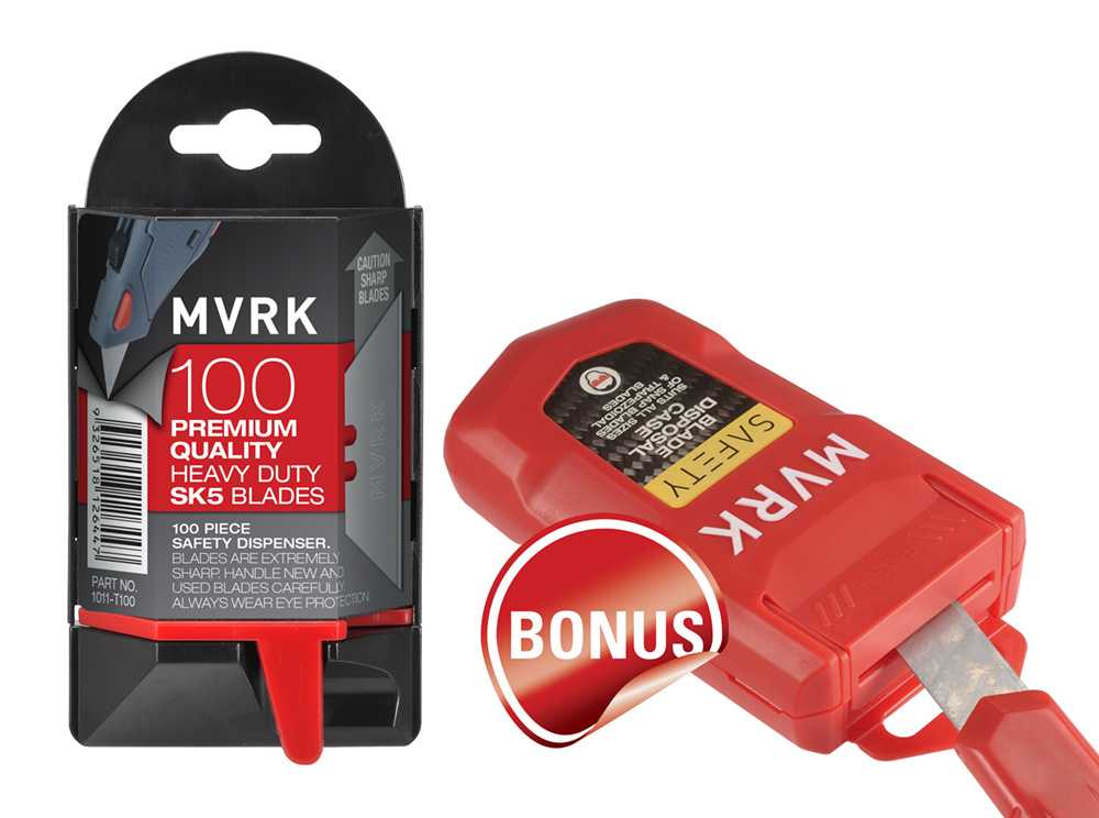 MVRK SK5 Trapezoidal Blades 100 Pack Saf