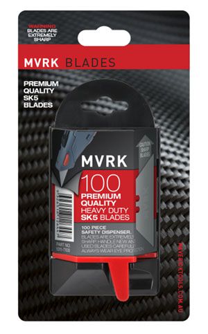 Trapezoidal blade 100 piece safety dispe