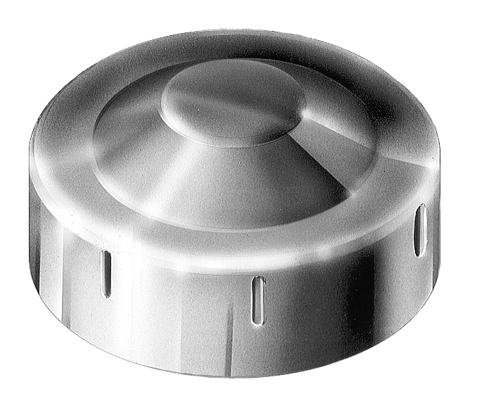 Round Post Cap 100NB Galvabond