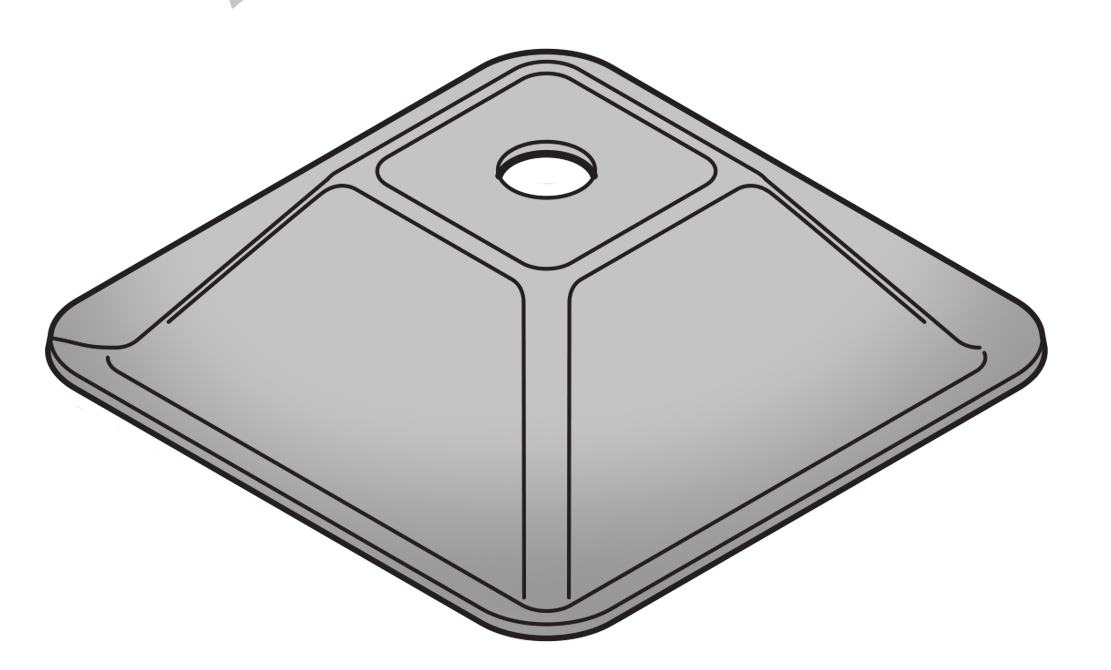 Pallet Feet-132mm Square HDG