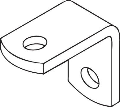 Rail Angle Bracket 30X30Mm - Gal
