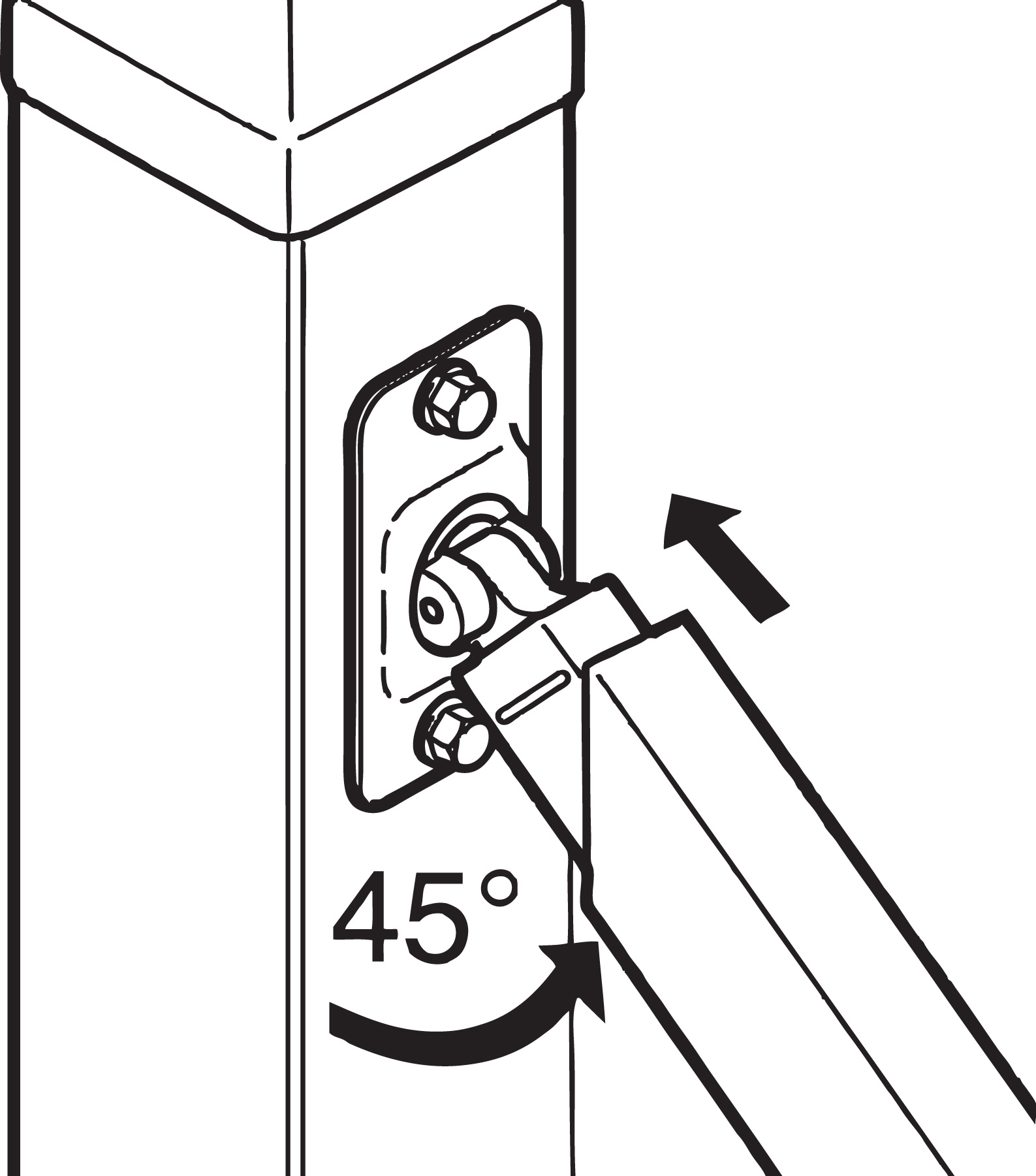 Bracket - Adj Rail C/W Bk Plate