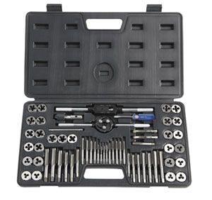 Buy Taps & Dies Chrome Alloy Taps Set Savage 60pce Tap & Die Set