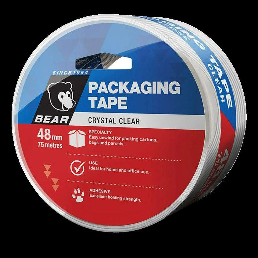 48MMX75M CLEAR NORTON PACKING TAPE 
