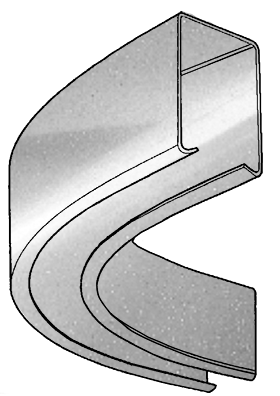 ED2600R Door Track Curved 600R