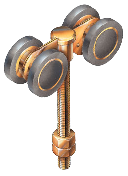EH13LP Series 450 4 Wheel Nylon Carriage