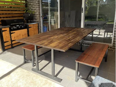 DIY outdoor BBQ kitchen