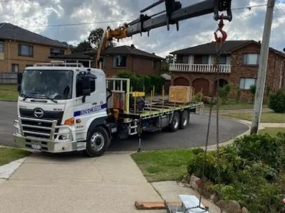 Our steel delivery truck fleet