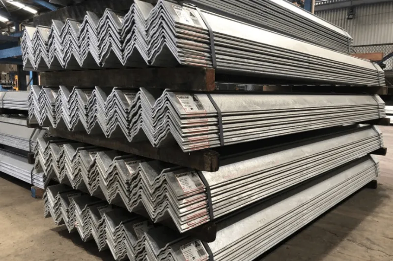Stock of Steel lintels in a warehouse