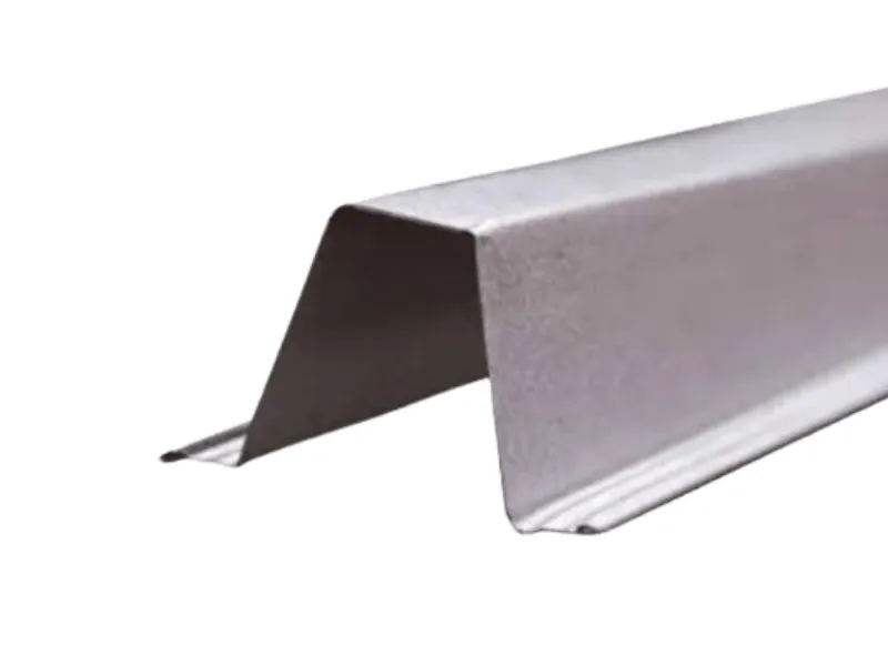 U-shaped metal channel trim piece on a white background (edge profile).